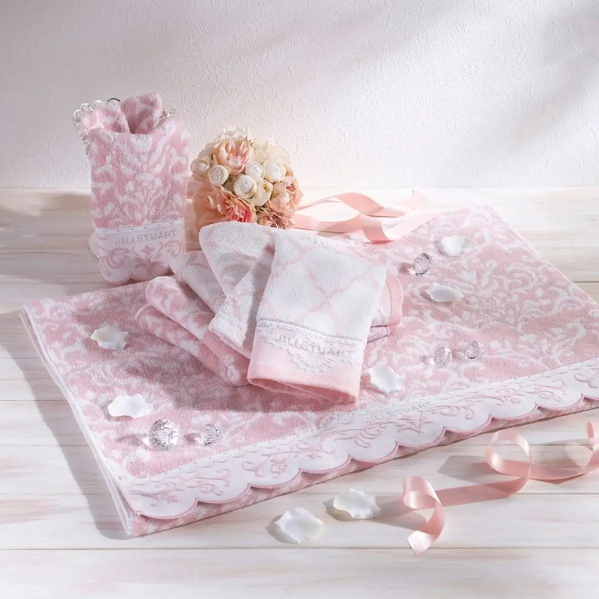 ジルスチュアート＜ブルームオーナメント＞フェイスタオル2枚｜ギフト