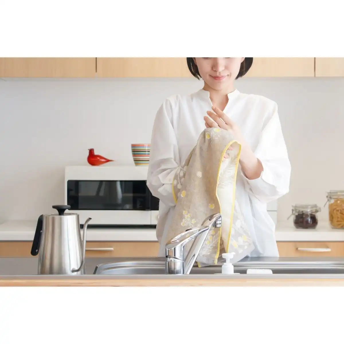 Taoyaka たおやか ミモザ フェイスタオル 1枚・ウォッシュタオル 1枚