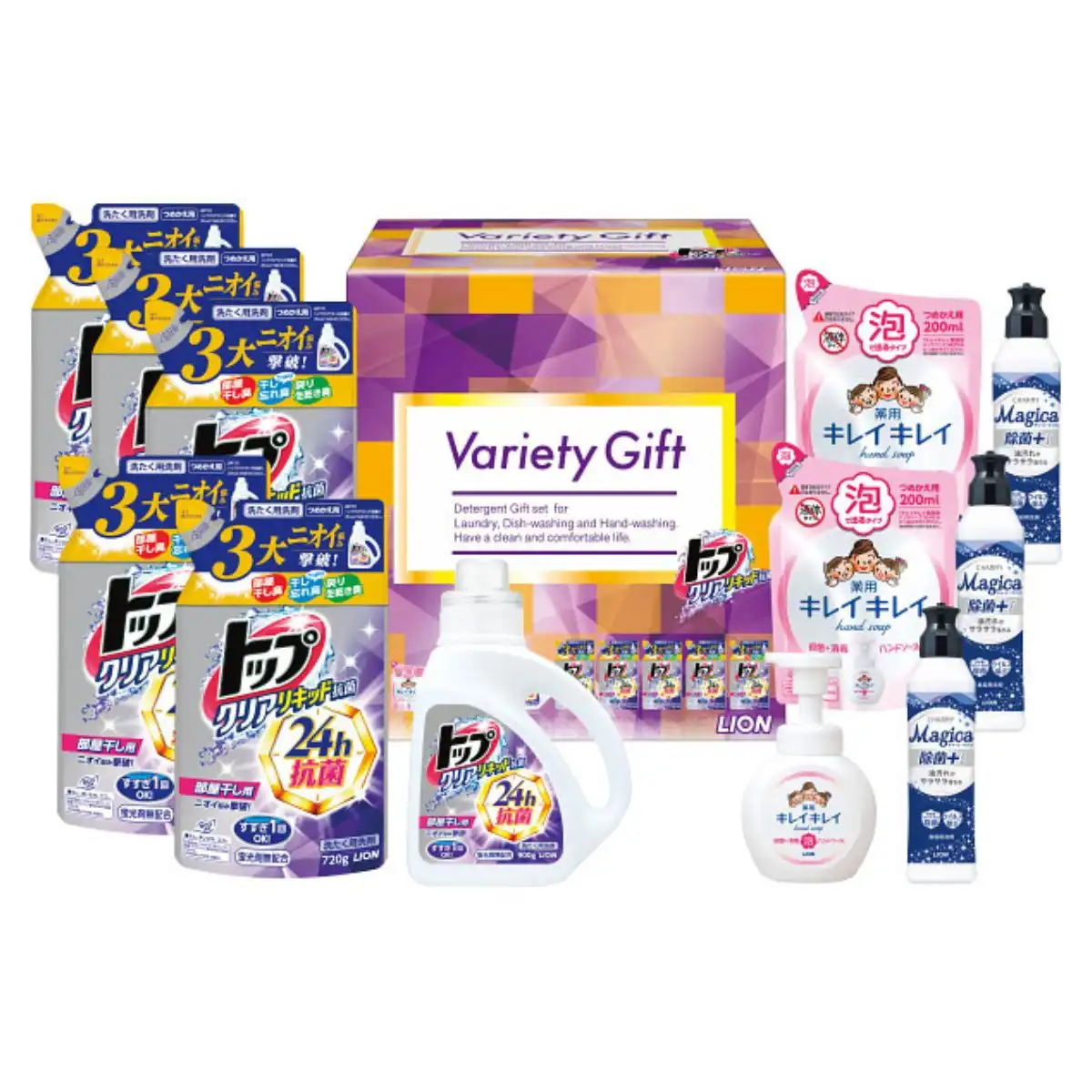 ライオン トップクリアリキッド抗菌バラエティギフトLKK50S｜ギフトプラザオンライン