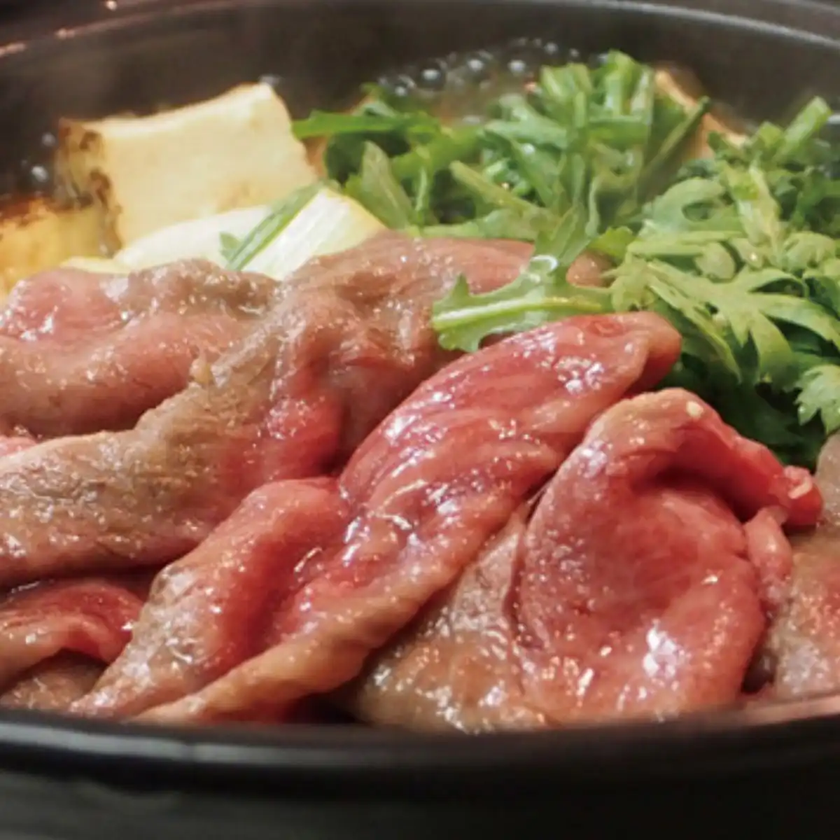 炭火焼肉上杉 米沢牛すき焼き用赤身(モモ)3~4人前