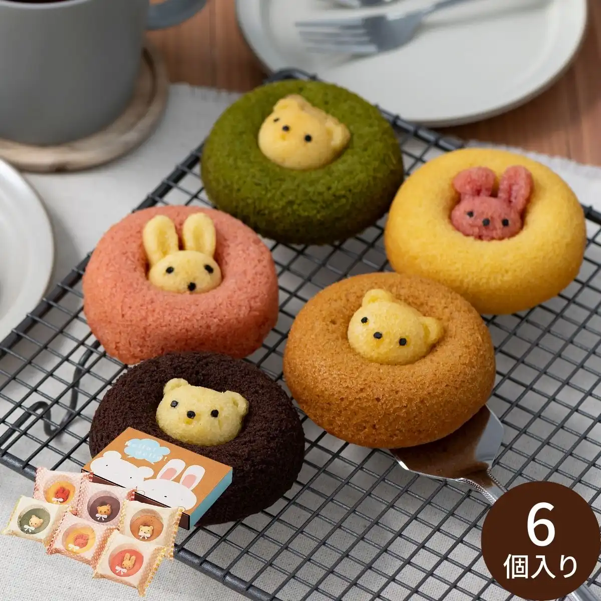 アニマルドーナツ6個 ANM-15 ※メーカー直送品