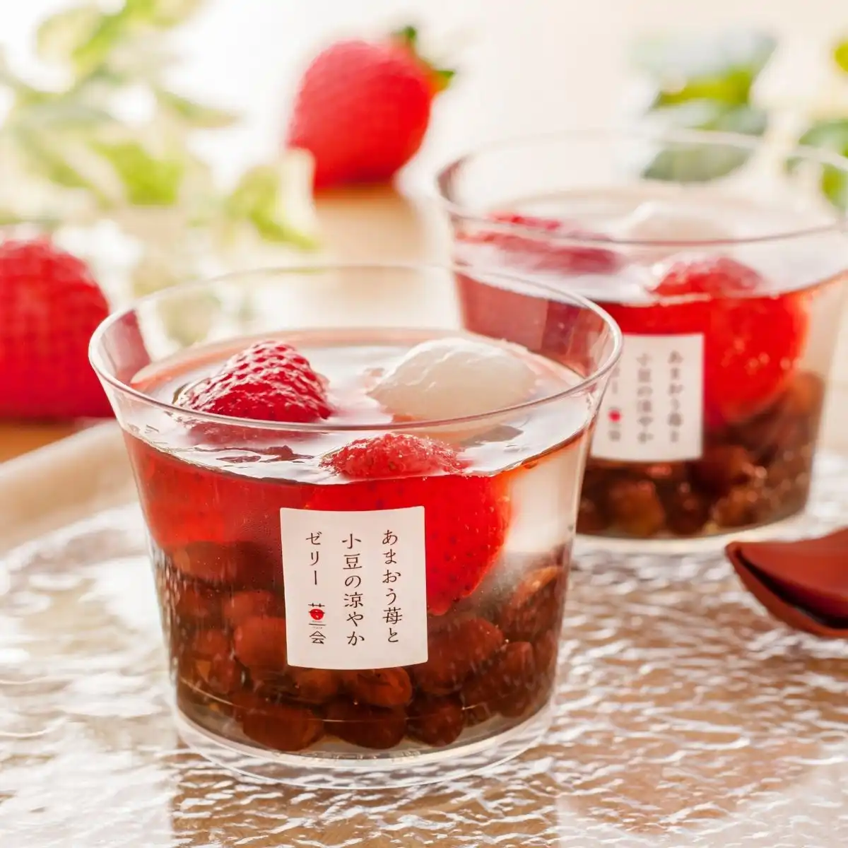 苺一会 あまおう苺と小豆の涼やかゼリー YF-SB12 (6月12日より順次出荷予定) (承り期間:7月29日まで) ※メーカー直送品