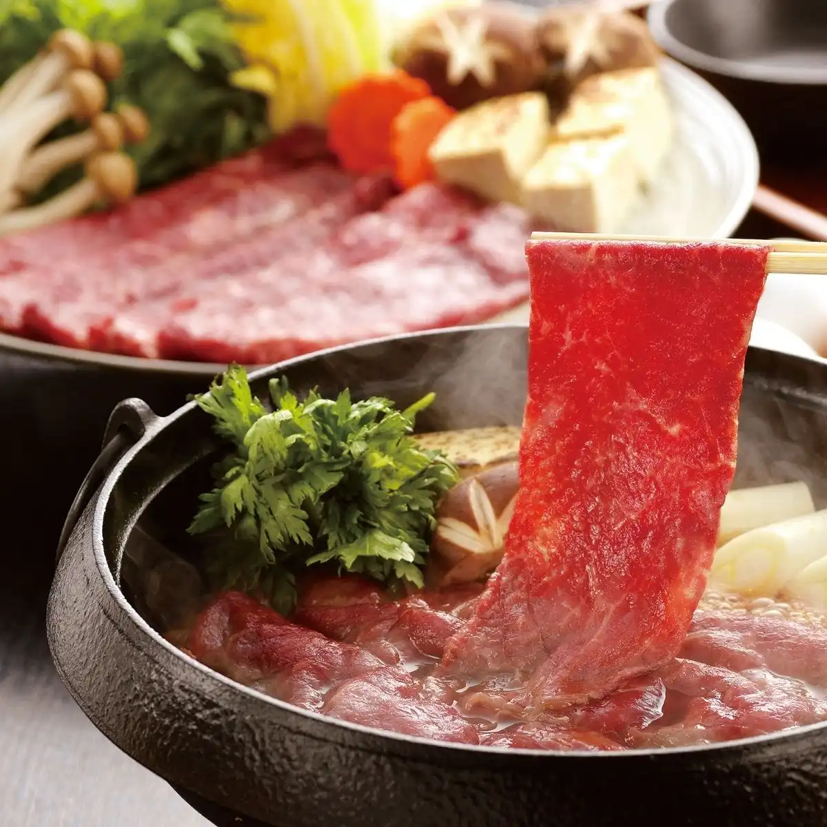 楽天市場】黒毛和牛と黒豚のすきやき肉 九州産 すきやき肉