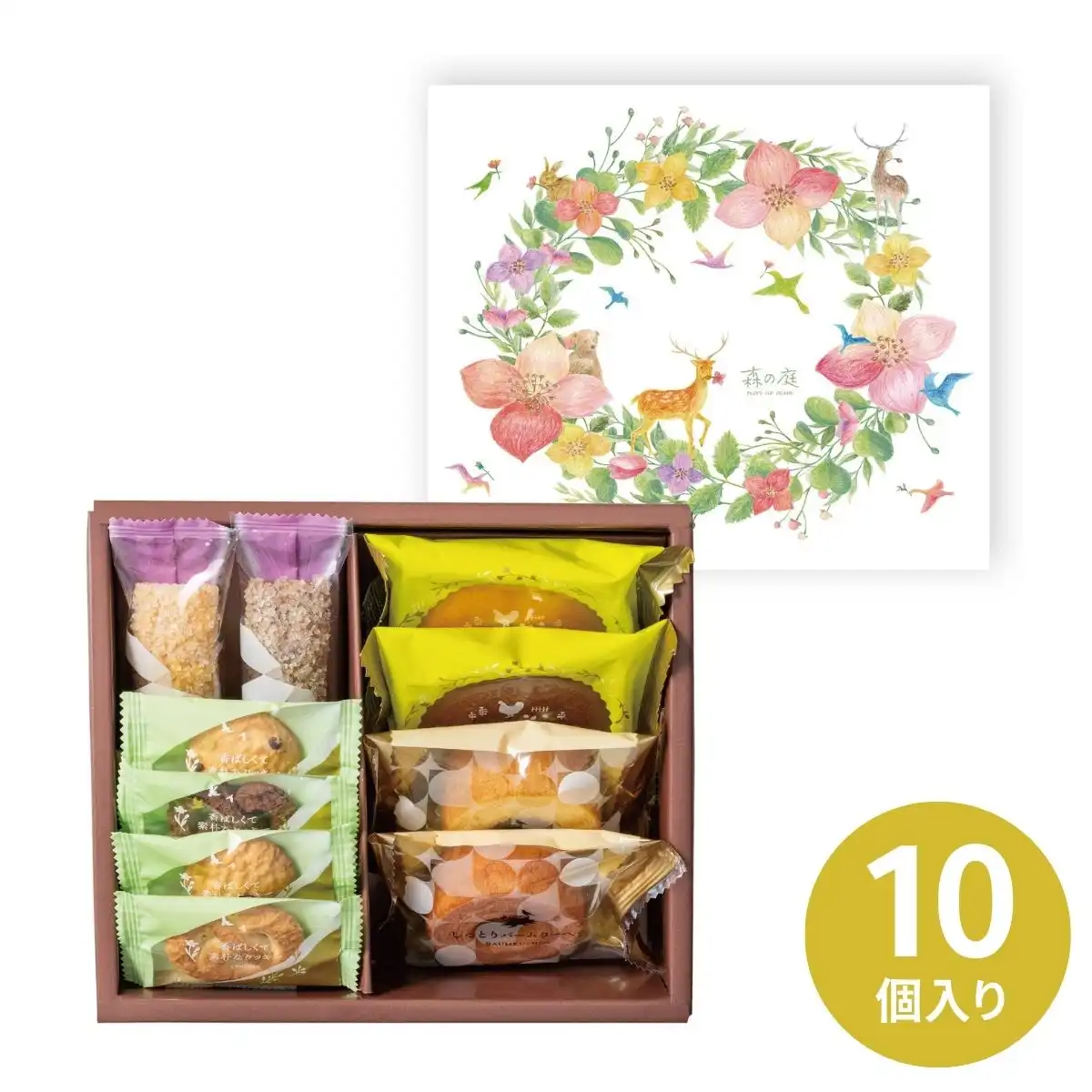 森の庭 森の焼き菓子 フラワーリース 10個入 MRE-02A