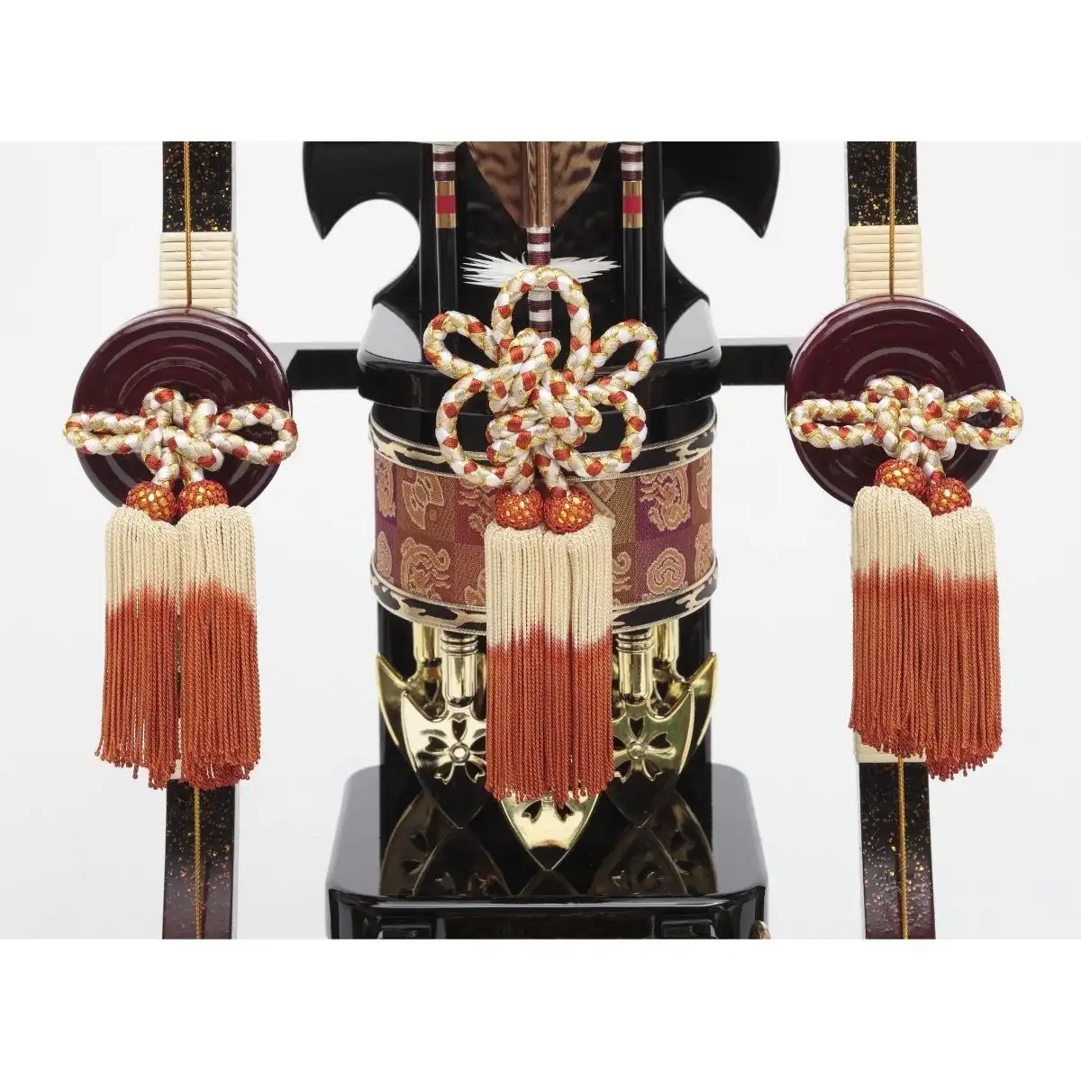 久月 破魔弓 吉祥紋箙 本籐 太刀 茶塗ケース｜ギフトプラザオンライン