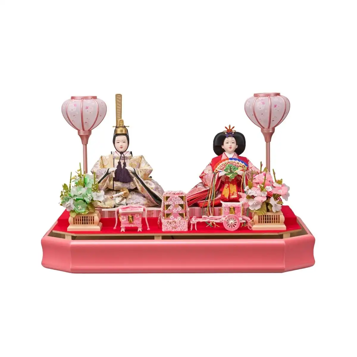 雛人形 衣裳着親王アクリルケース飾り さやか｜ギフトプラザオンライン