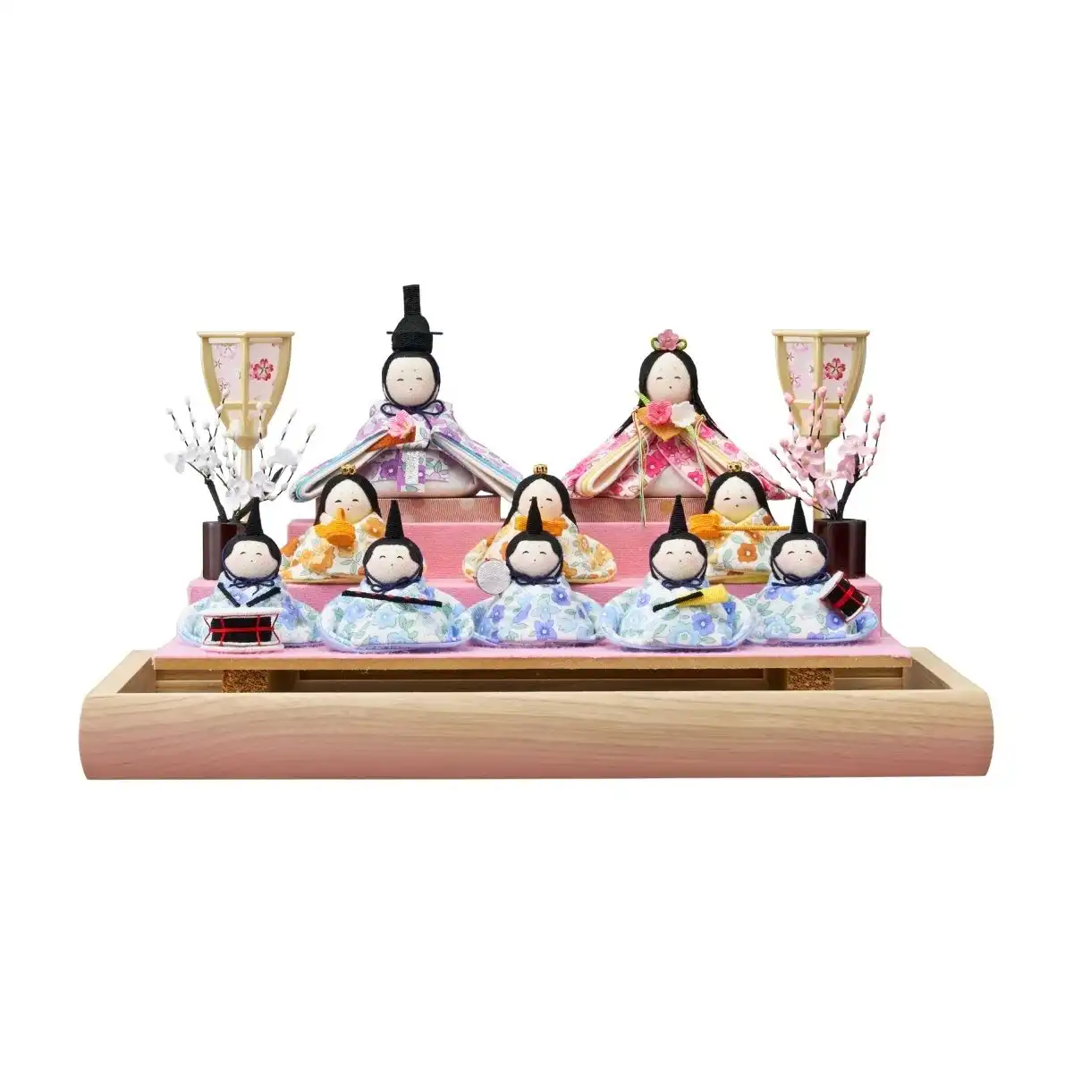 雛人形 衣裳着十人アクリルケース飾り てまり姫