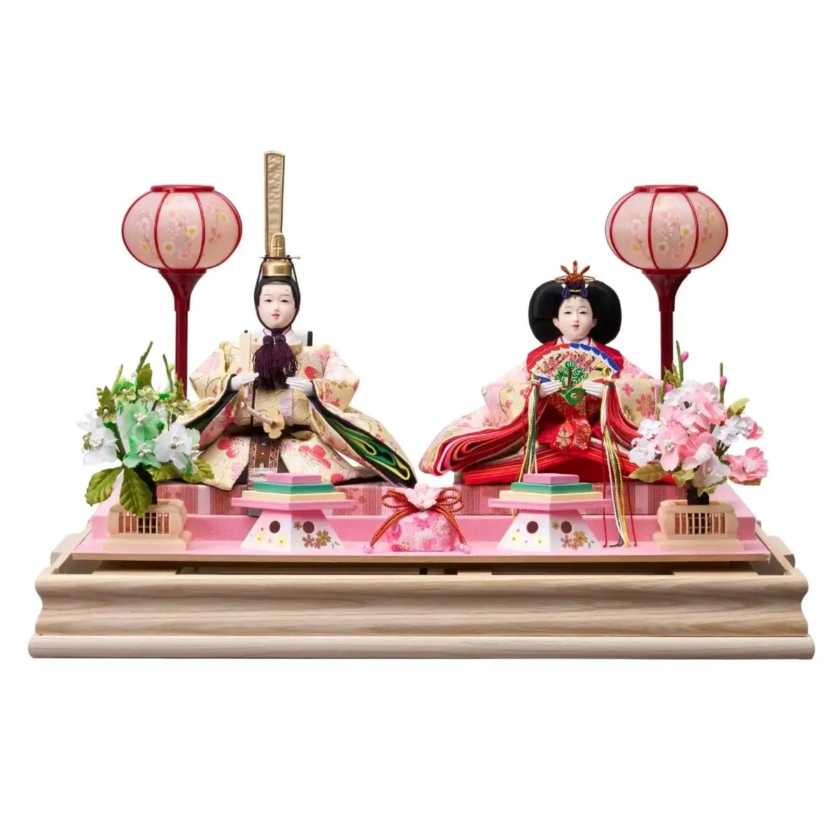 雛人形 美羽親王飾 衣裳着 アクリルケース飾り