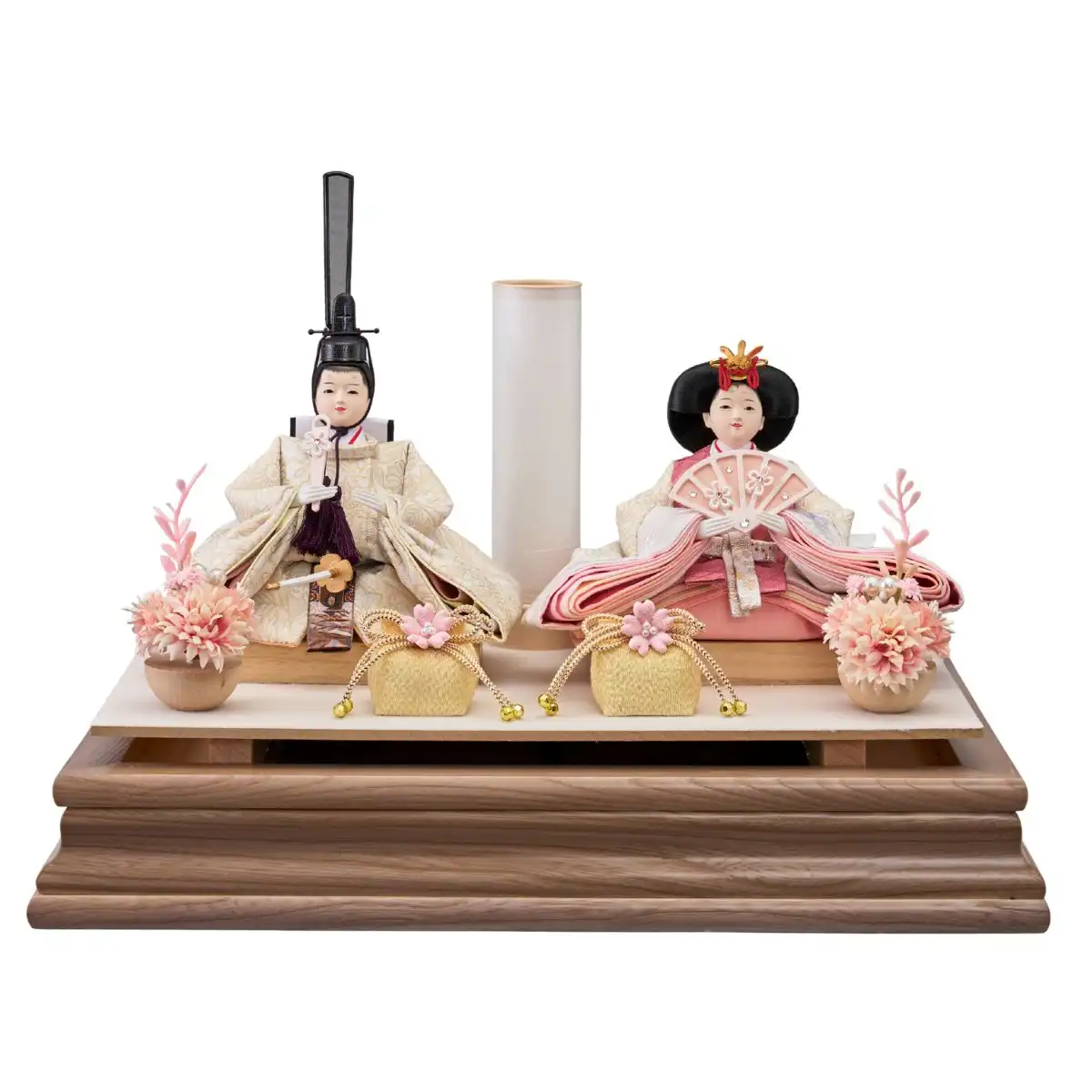 完売しました】雛人形 衣裳着親王アクリルケース飾り ひなた(チェリー