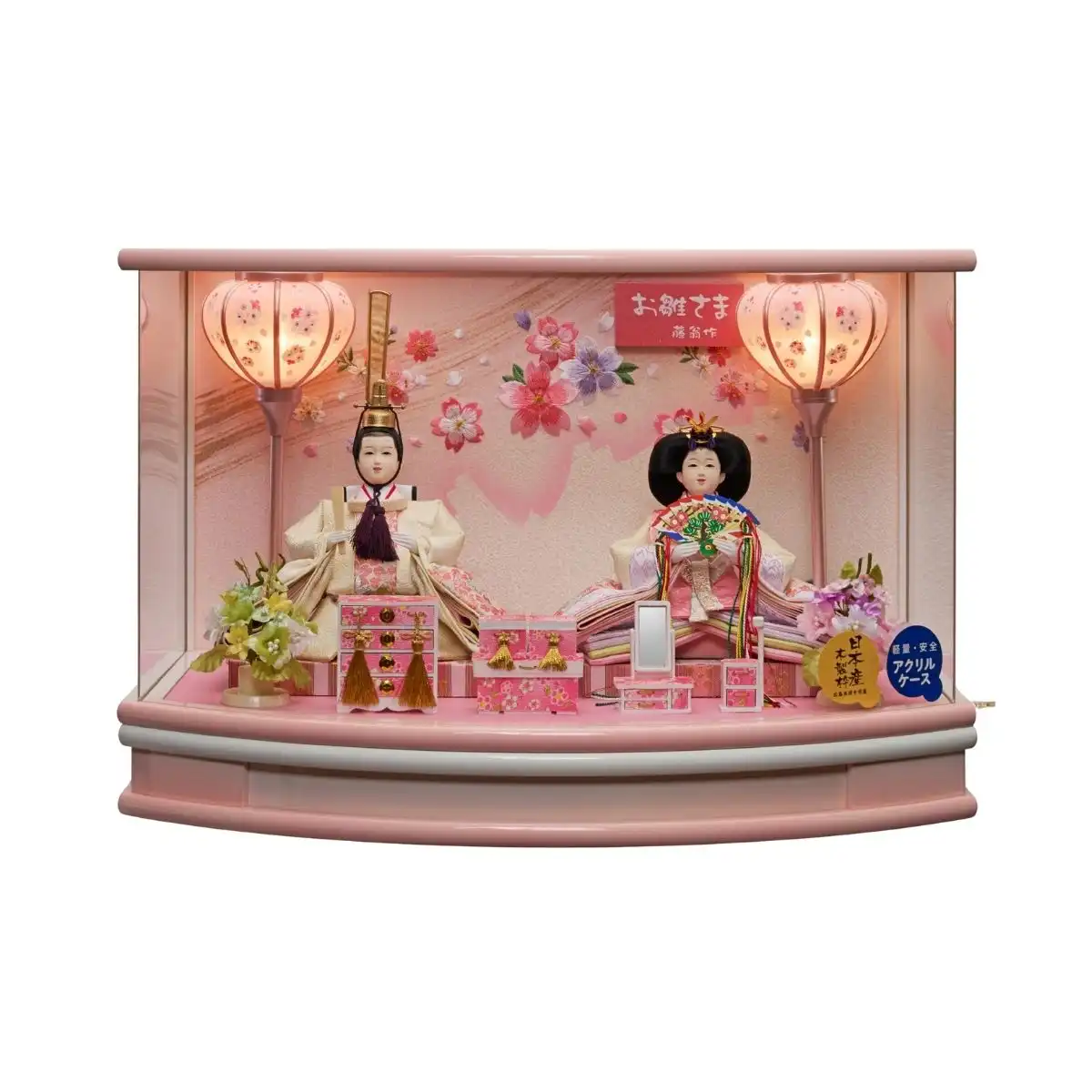 雛人形 衣裳着親王アクリルケース飾り みこと｜ギフトプラザオンライン
