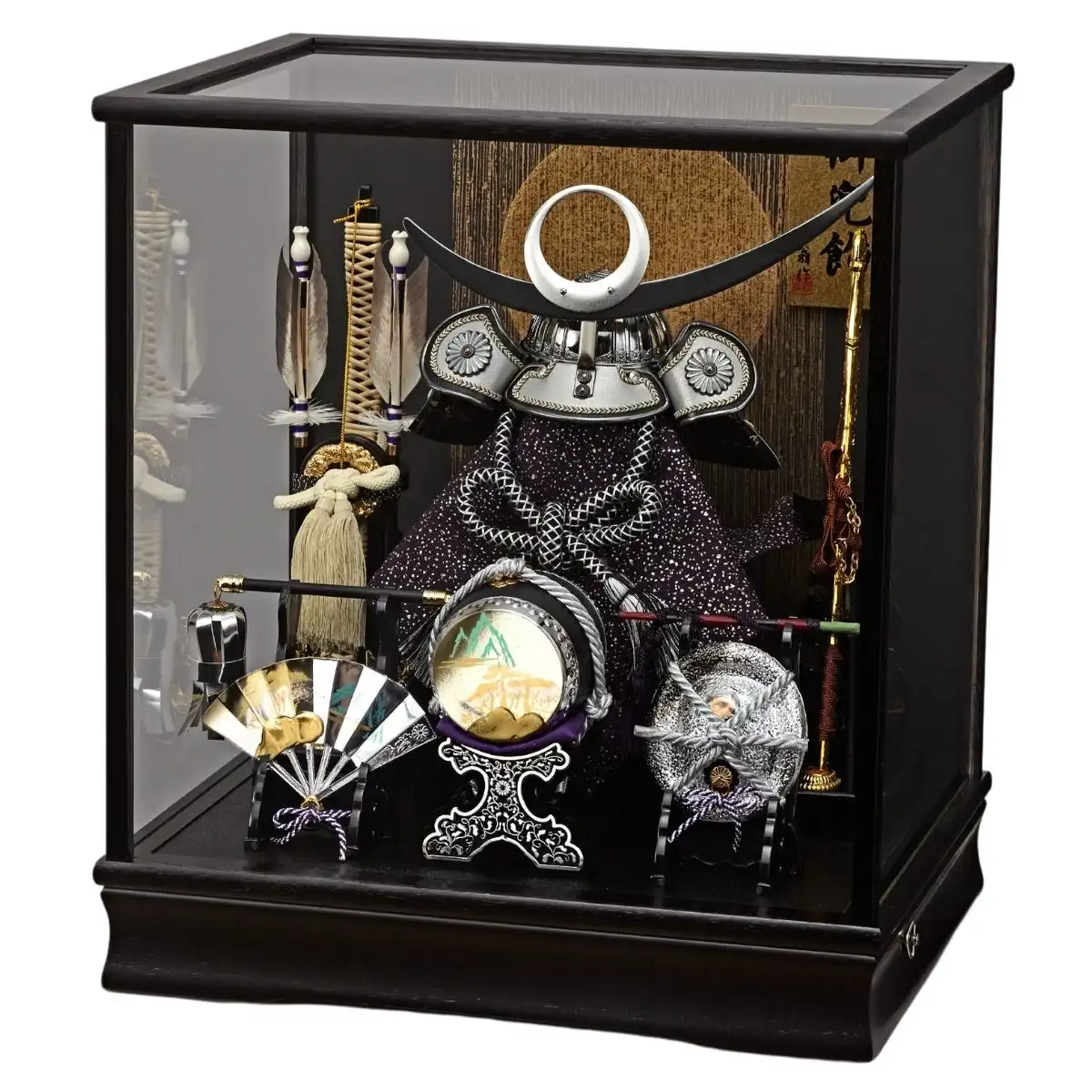 五月人形 兜ガラスケース飾り 翠雲｜ギフトプラザオンライン