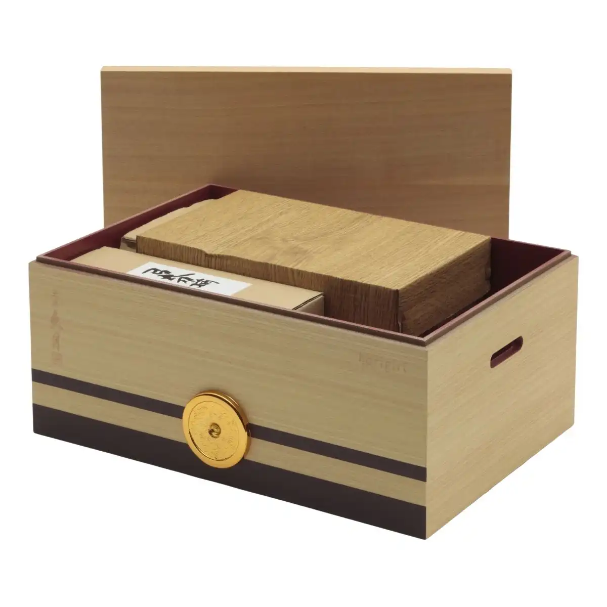 【150】兜収納飾台★展示品 完売しました】久月 五月人形 兜収納箱飾り （飾り台・屏風：銘木 針桐