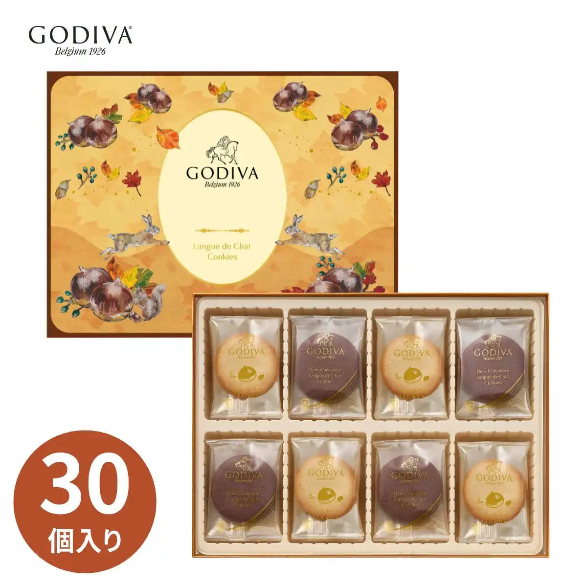GODIVA ゴディバ モンブランラングドシャクッキーアソートメント 30枚入