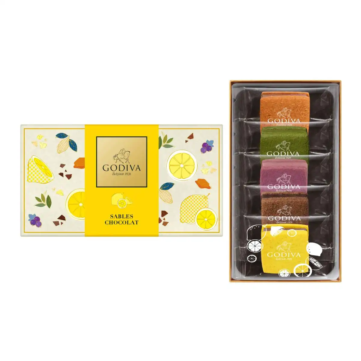 GODIVA サブレショコラ瀬戸内レモンアソートメント 5個入 Z4888-15 GODIVA サブレショコラ瀬戸内レモンアソートメント 5個入 Z4888-15