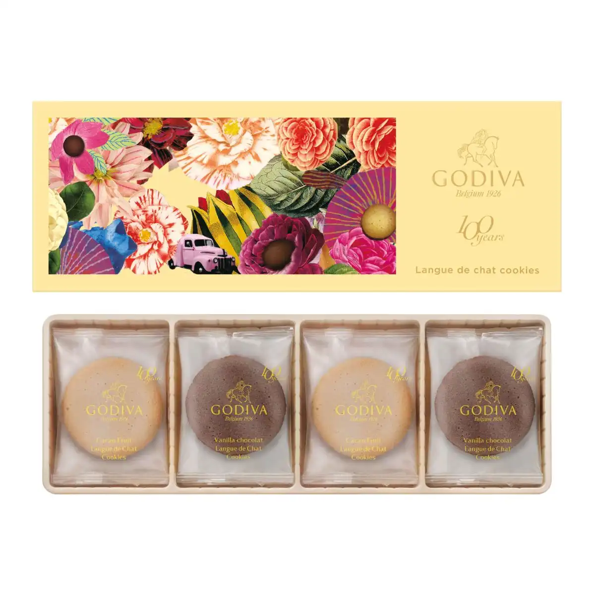 GODIVA 100周年 ラングドシャクッキーアソートメント 8枚入(承り期間