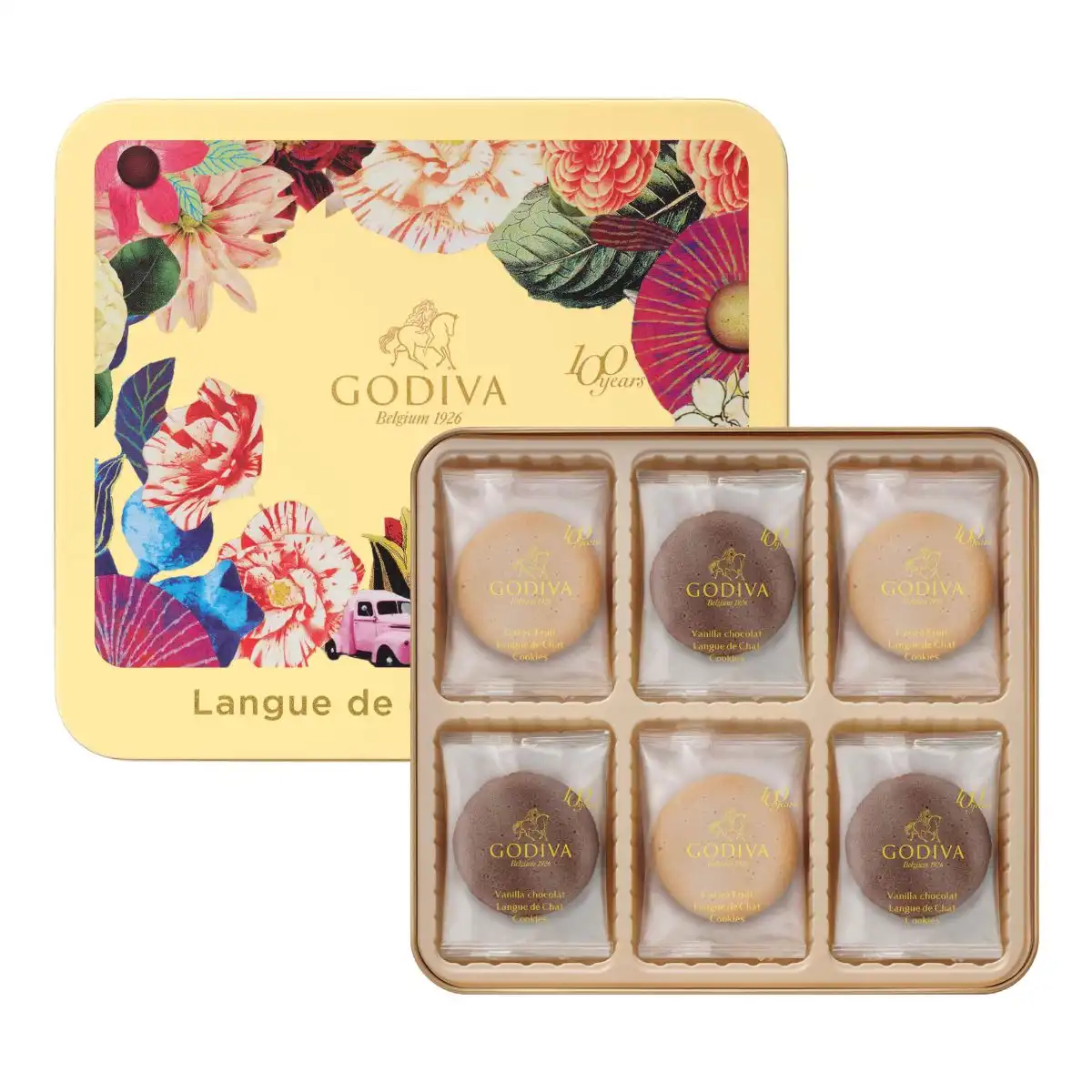GODIVA 100周年 ラングドシャクッキーアソートメント 18枚入