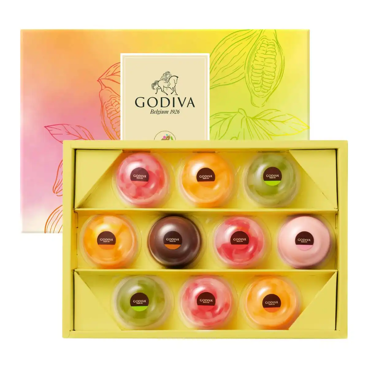 GODIVA ムースショコラ エ カカオフルーツジュレ 10個入