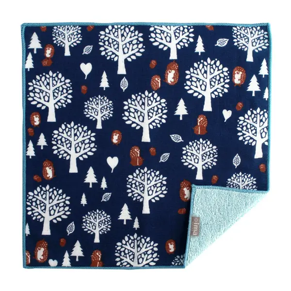 プラスイマ 今治製ハンカチ ドングリとハリネズミ｜ギフトプラザ